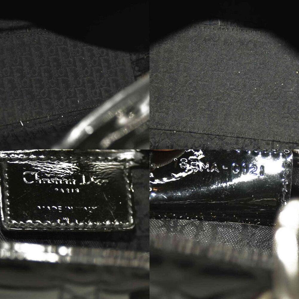 Christian Dior  Patent Cannage Large Lady Dior Black - Picture 6 of 15